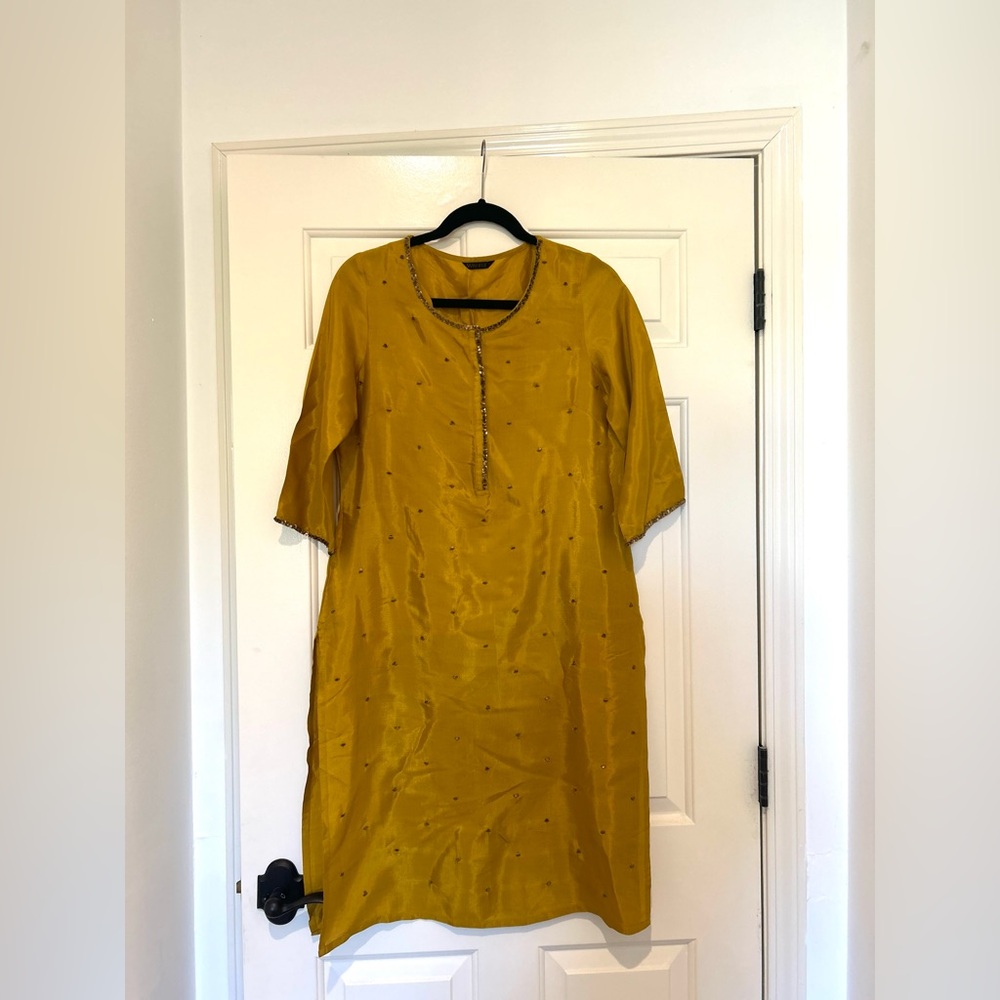 Mustard kurta